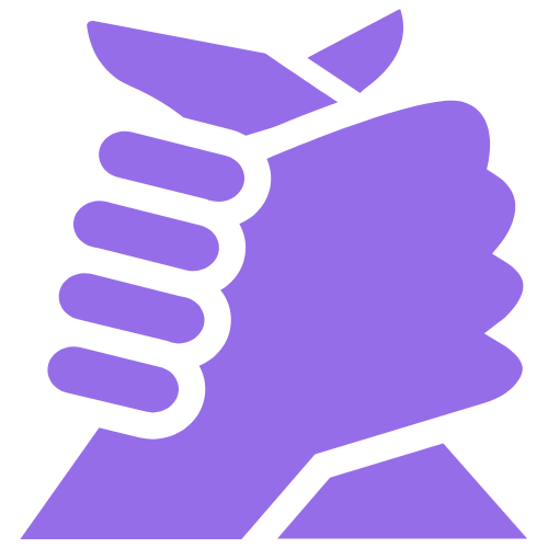 doula holding hand icon