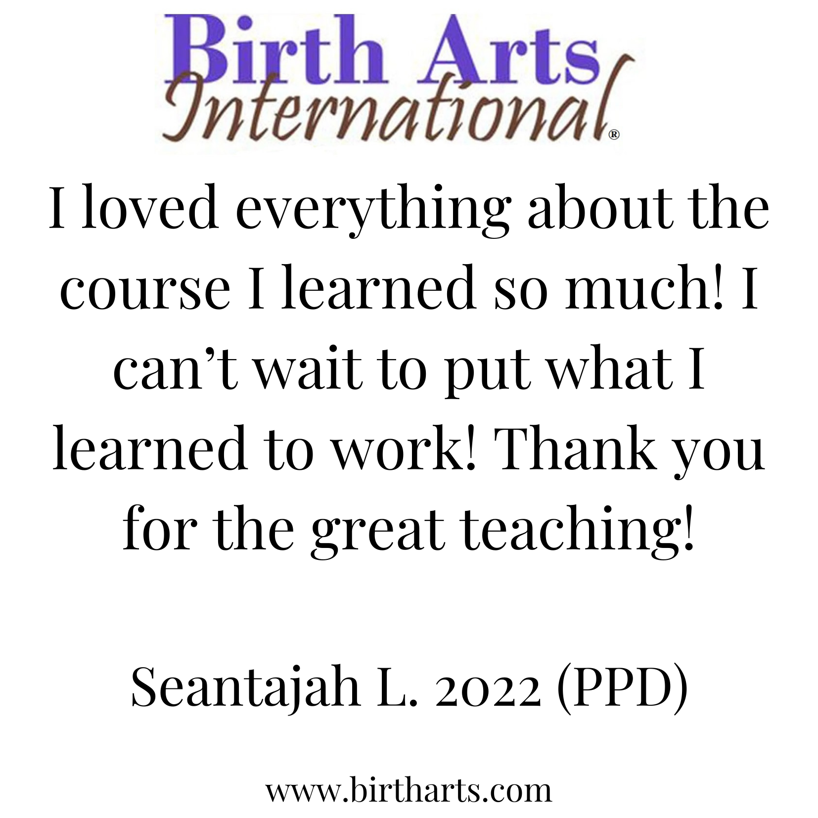 student testimonial student testimonial